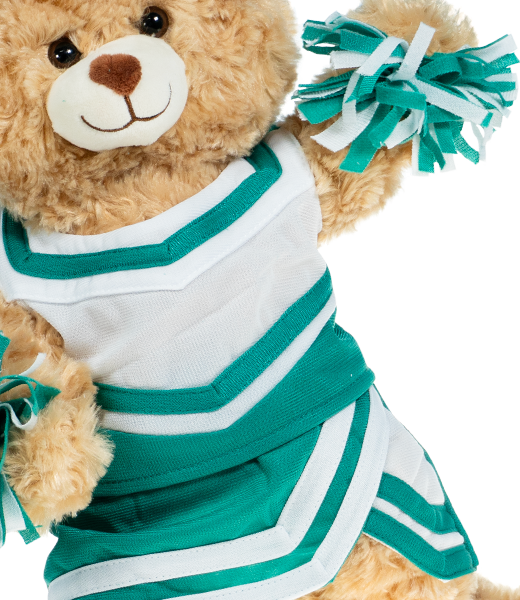 Green and White Cheer Uniform (16-inch) - Image 2