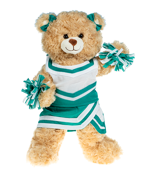 Green and White Cheer Uniform (16-inch)